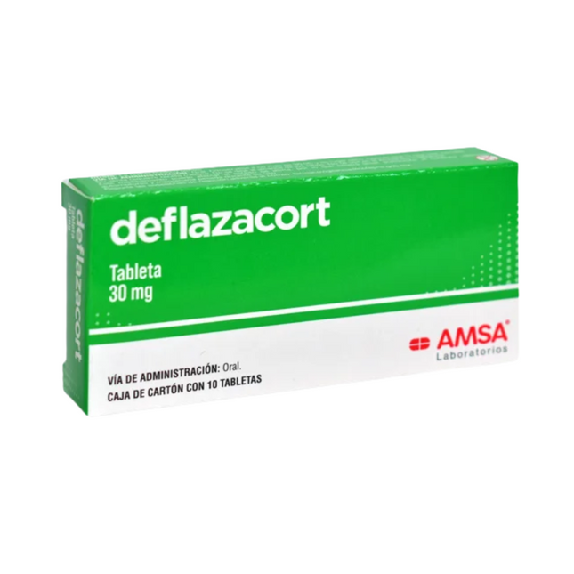 Deflazacort 30 mg Caja con 10 Tabletas AMSA