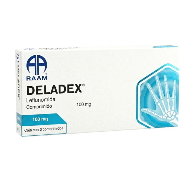 Deladex  (Leflunomida) 100 mg Caja con 3 Comprimidos