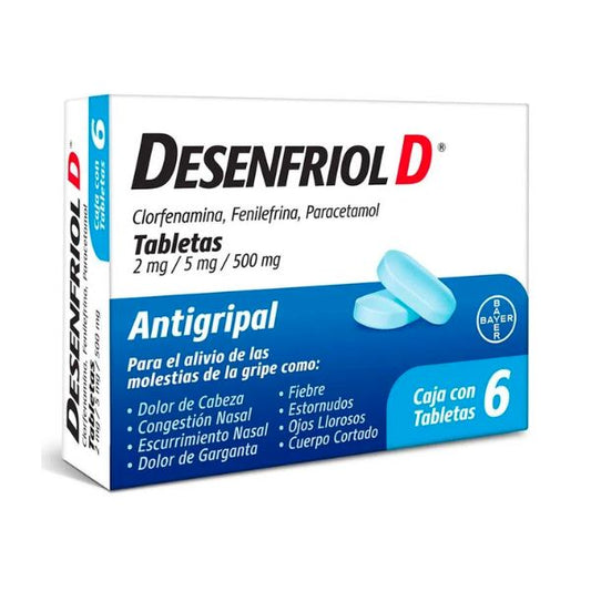 Desenfriol D Caja con 6 Tabletas