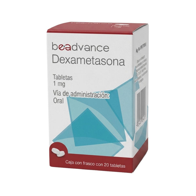 Dexametasona  1 mg Caja con 20 Tabletas