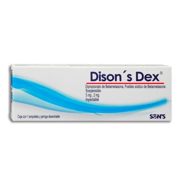 Dison's Dex Suspensión (Dexametasona/Diclofenaco) 5 mg/2 mg Inyectable