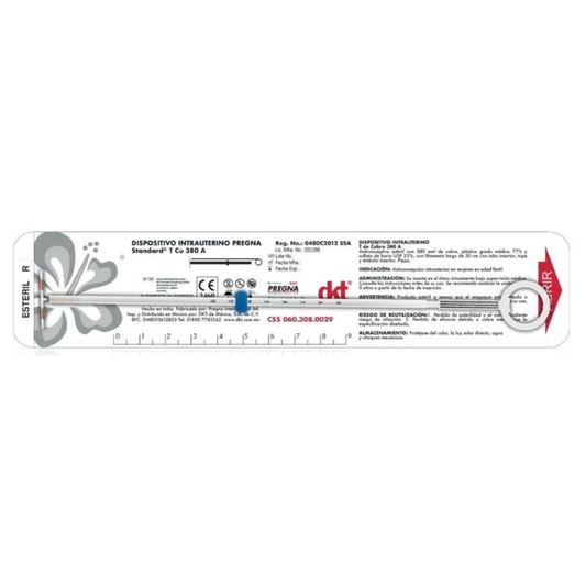 Dispositivo Intrauterino DIU   Pregna Standard T Cu 380 A