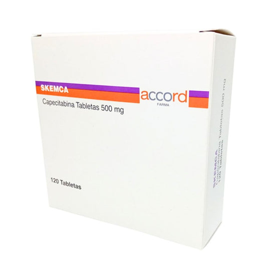 Skemca (Capecitabina) 500 mg Caja con 120 Tabletas Accord Farma