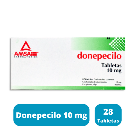 Donepecilo 10 Mg Caja Con 28 Tabletas