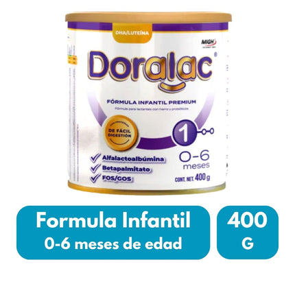 Doralac 0-6 Meses  Etapa 1 Formula Láctea 400 G Lata