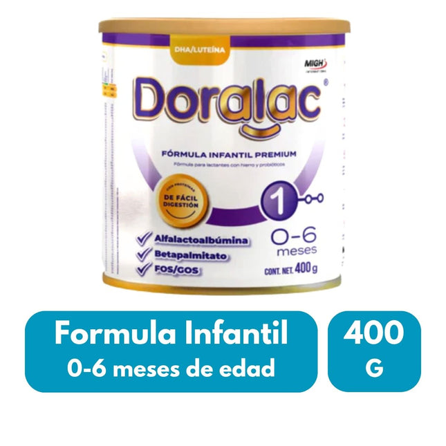 Doralac 0-6 Meses  Etapa 1 Formula Láctea 400 G Lata