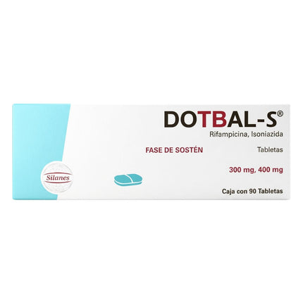 Dotbal s Fase Sostén (Rifampicina, Isoniazida)  300/400 mg Caja con 90 Tabletas Recubiertas