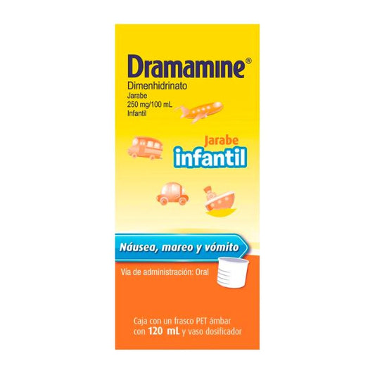 Dramamine Infantil (Dimenhidrinato) 250/100 mg Jarabe