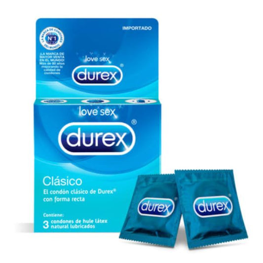 Durex Clásico Caja con 3 Condones