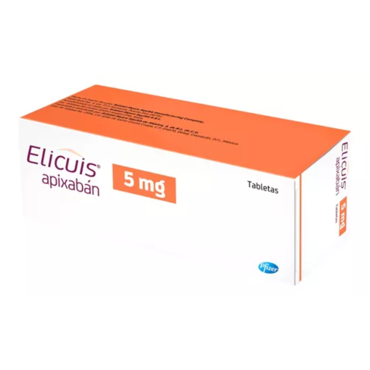 Elicuis (Apixabán) 5 Mg Caja Con 20 Tabletas