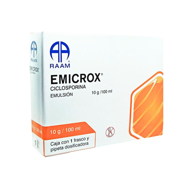 Emicrox  Ciclosporina 100 mg Emulsión Frasco 50 mL