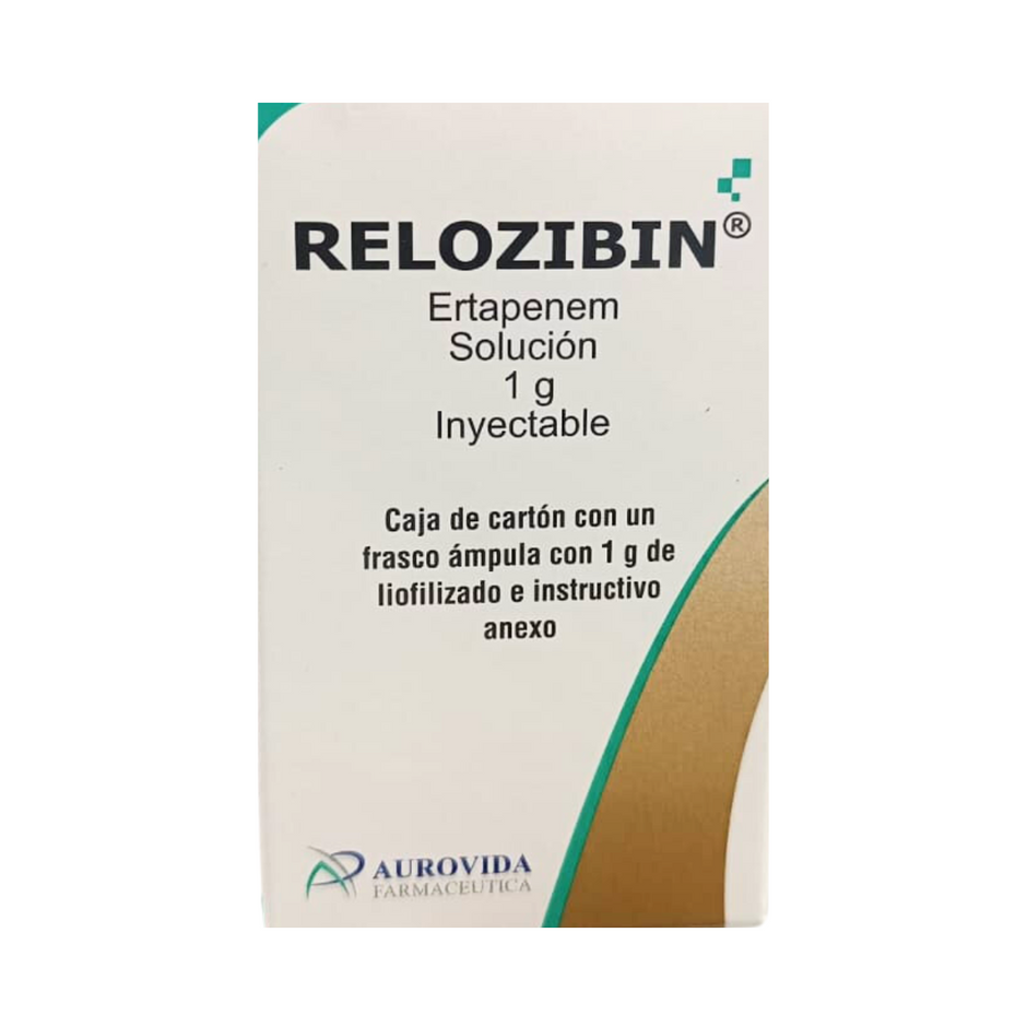 Relozibin (Ertapenem) 1 g Solución Inyectable Aurovida – Farmacia Sanorim