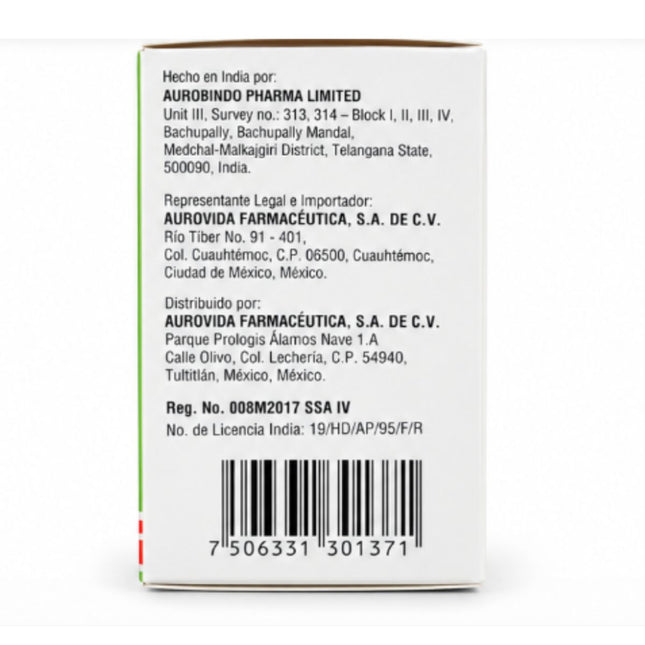 Ezivauro (Efavirenz) 600 mg Caja con 30 Tabletas | Aurovida Farmacéutica