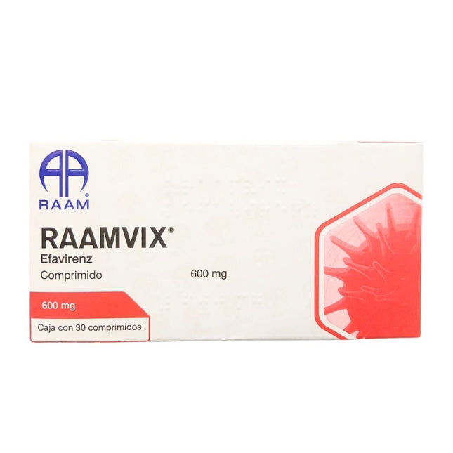 Raamvix (Efavirenz) 600 mg Caja con 30 Comprimidos RAAM Laboratorios