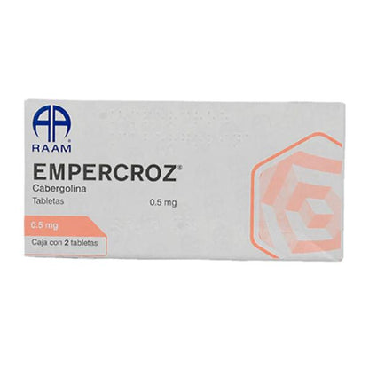 Empercroz (Cabergolina) 0.5 mg Caja con 2 Tabletas