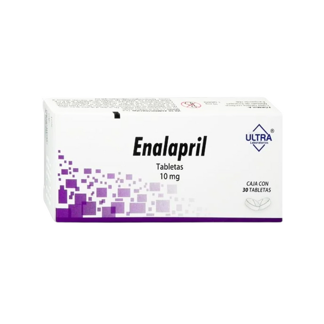 Enalapril 10 Mg Caja con 30 Tabletas Ultra Laboratorios