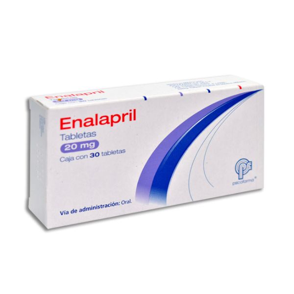 Enalapril 10 mg Caja con 30 Tabletas