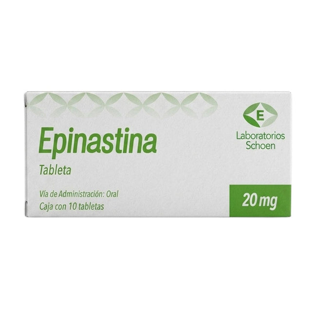 Epinastina 20 mg Caja con 10 Tabletas