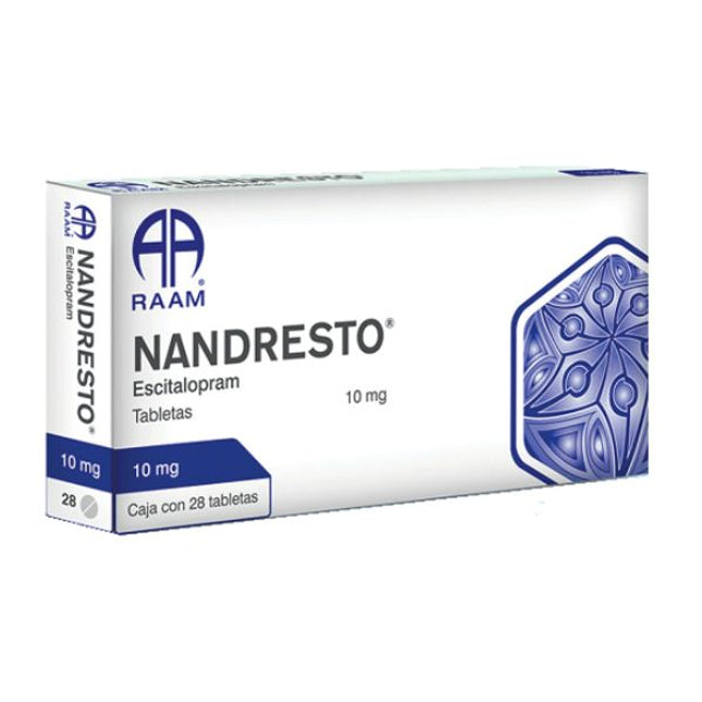 Nandresto (Escitalopram) 10 mg Caja con 28 Tabletas