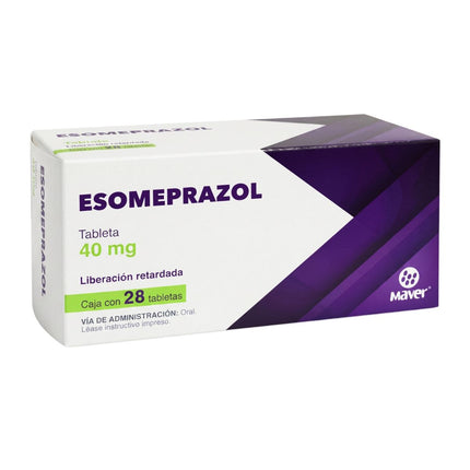 Esomeprazol 40 mg Liberación retardada Caja con 28 Tabletas