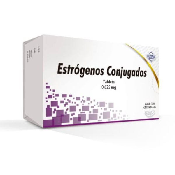 Estrogenos Conjugados 0.625 mg Caja con 42 Tabletas