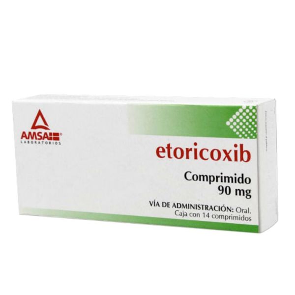 Etoricoxib 90 mg Caja con 14 Comprimidos