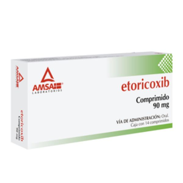 Etoricoxib 90 mg Caja con 14 Comprimidos