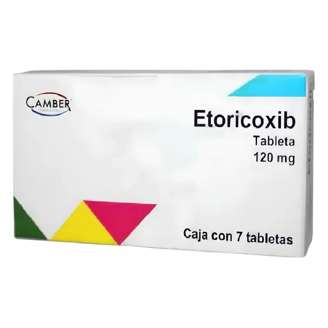 Etoricoxib 120 mg Caja con 7 Tabletas