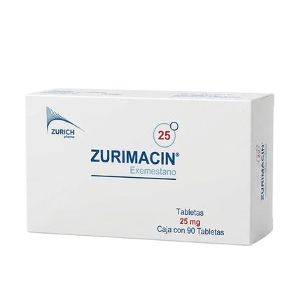 Zurimacin (Exemestano) 25 mg Caja con 90 Tabletas