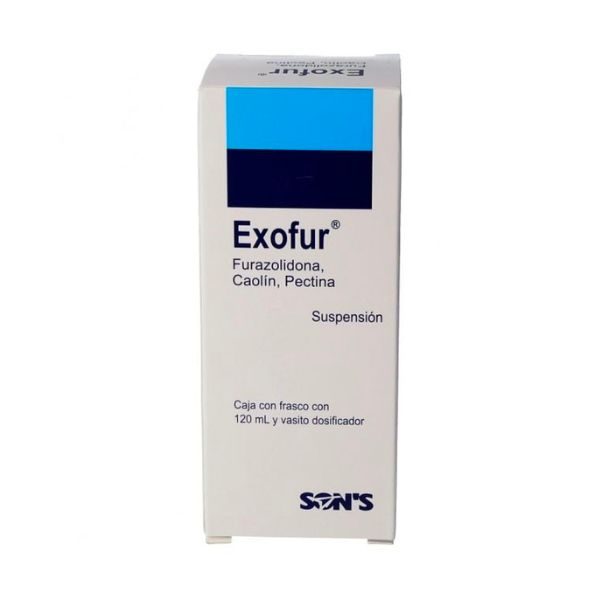 Exofur (Furazolidona / Caolín / Pectina) Suspensión 120 ml