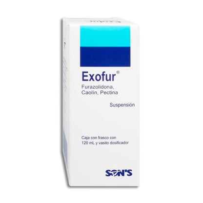 Exofur (Furazolidona / Caolín / Pectina) Suspensión 120 ml