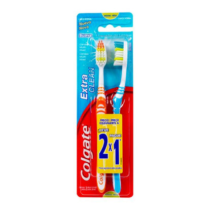 Cepillo Dental Colgate Extra Clean 2 Pack