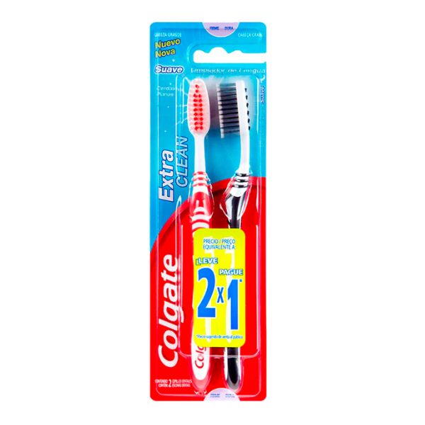 Cepillo Dental Colgate Extra Clean 2 Pack