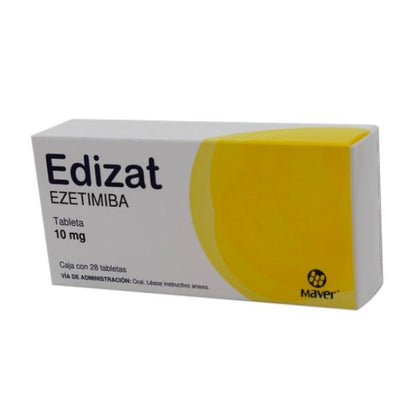 Edizat (Ezetimiba) 10 mg Caja con 28 Tabletas