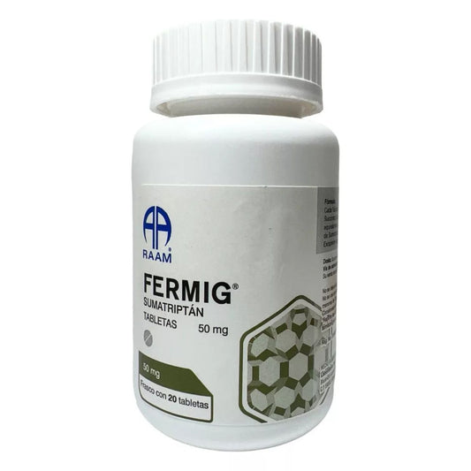 Fermig (Sumatriptan) 50 mg Caja con 20 Tabletas