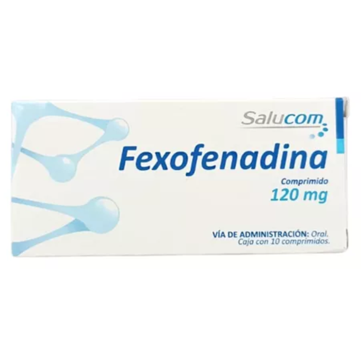 Fexofenadina 120 mg Caja con 10 Tabletas