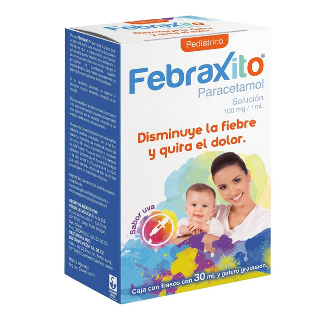 Febraxito (Paracetamol) 100 mg /1 ml Frasco Gotero con 30 mL