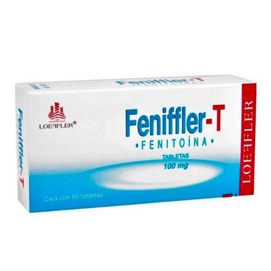 Fenifler-T (Fenitoina Sodica) 100 mg Frasco con 50 Tabletas