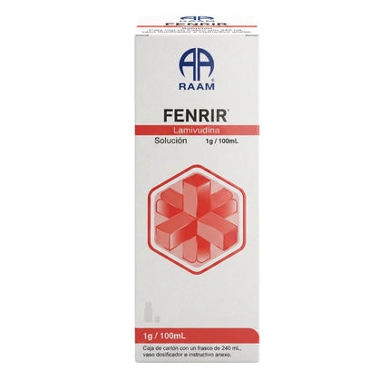 Fenrir (Lamivudina )Solucion 1g/100ml Caja con Frasco de 240ml