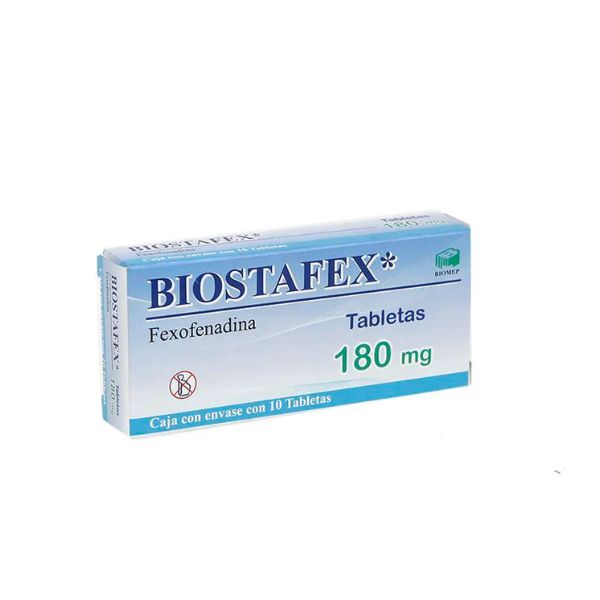 Fexofenedina 180 mg  Caja con 10 Tabletas