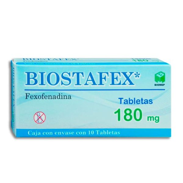 Fexofenedina 180 mg  Caja con 10 Tabletas