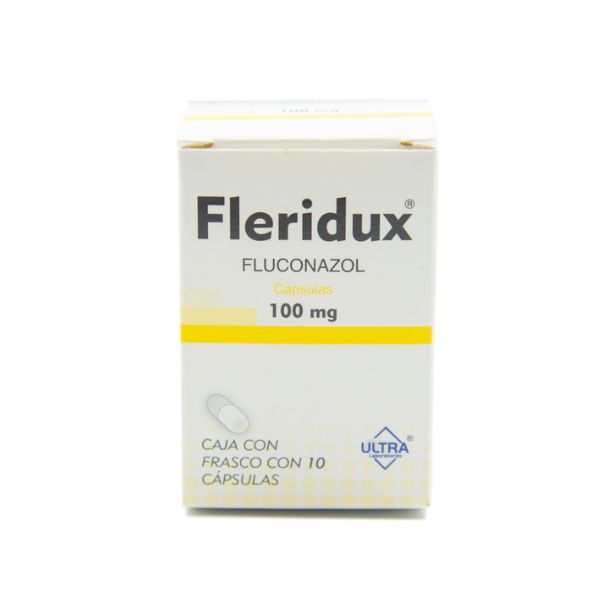 Flerdux (Fluconazol) 100 mg Caja con 10 Cápsulas