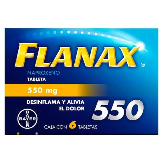 Flanax 550 mg Caja con 6 Tabletas