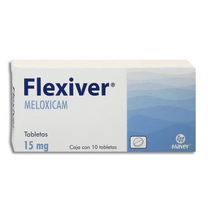 Flexiver (Meloxicam) 15 mg Caja con 10 Tabletas