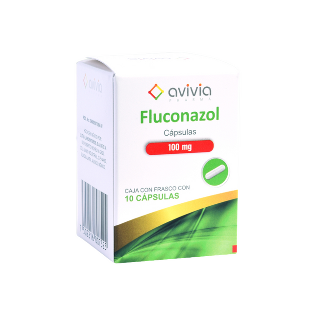 Fluconazol 100 mg Caja con 10 Cápsulas Avivia