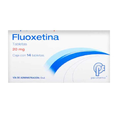 Fluoxetina 20 mg Caja con 14 Tabletas