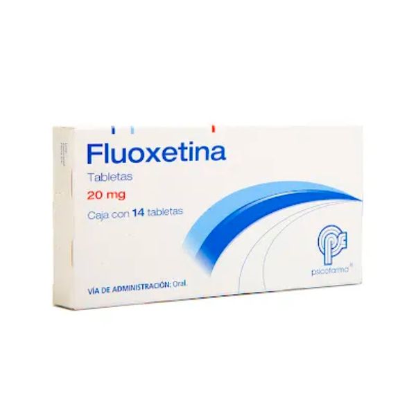 Fluoxetina 20 mg Caja con 14 Tabletas