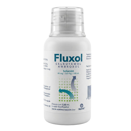 Fluxol (Ambroxol / Salbutamol) 150 mg / 40 mg / 100 ml Frasco con 120 ml | Maver Laboratorios