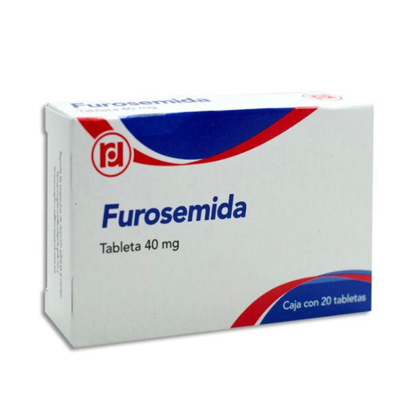 Furosemida 40 mg Caja con 20 Tabletas