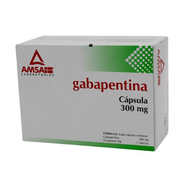 Gabapentina 300 mg Caja con 30 Cápsulas AMSA